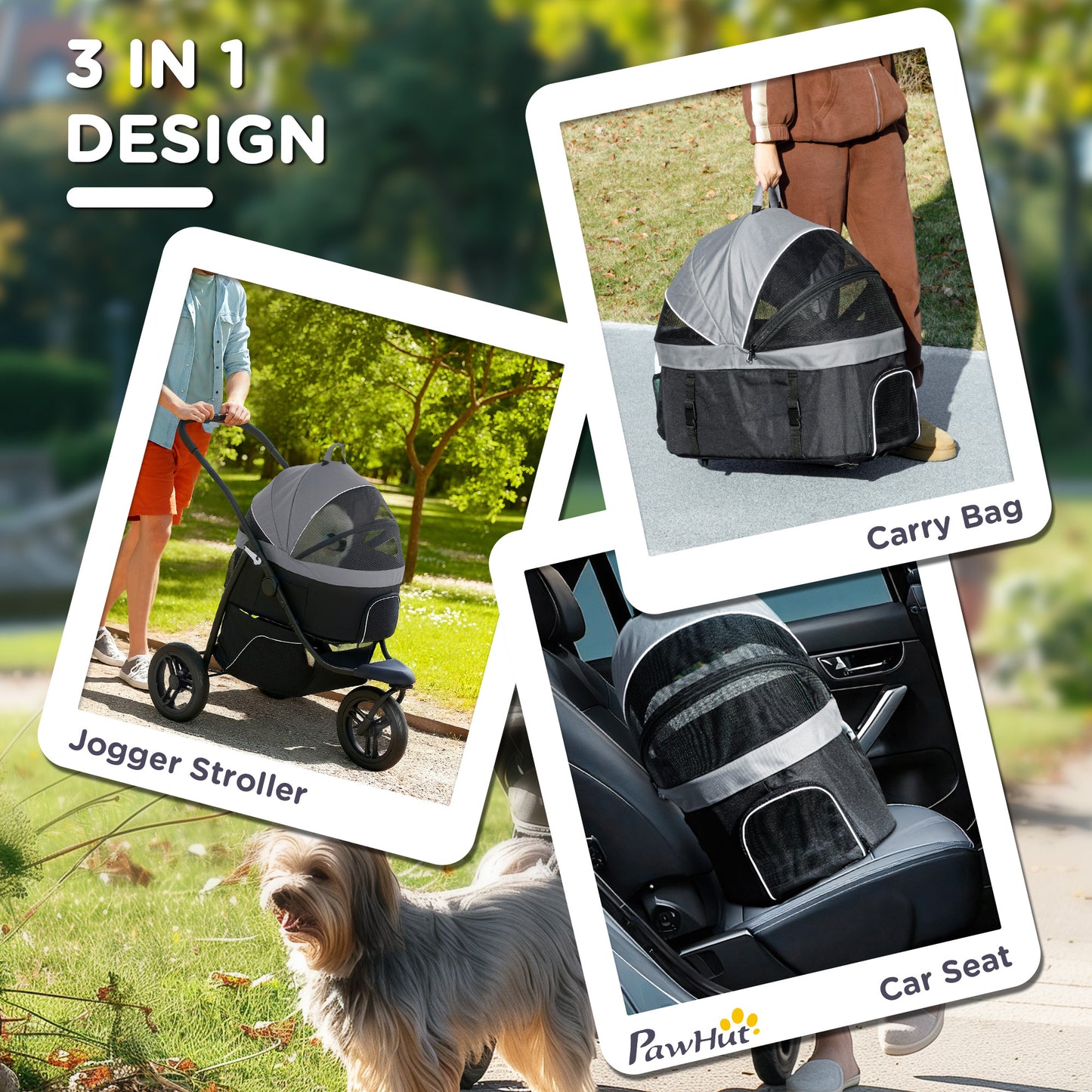 3 In 1 Pet Jogging Stroller