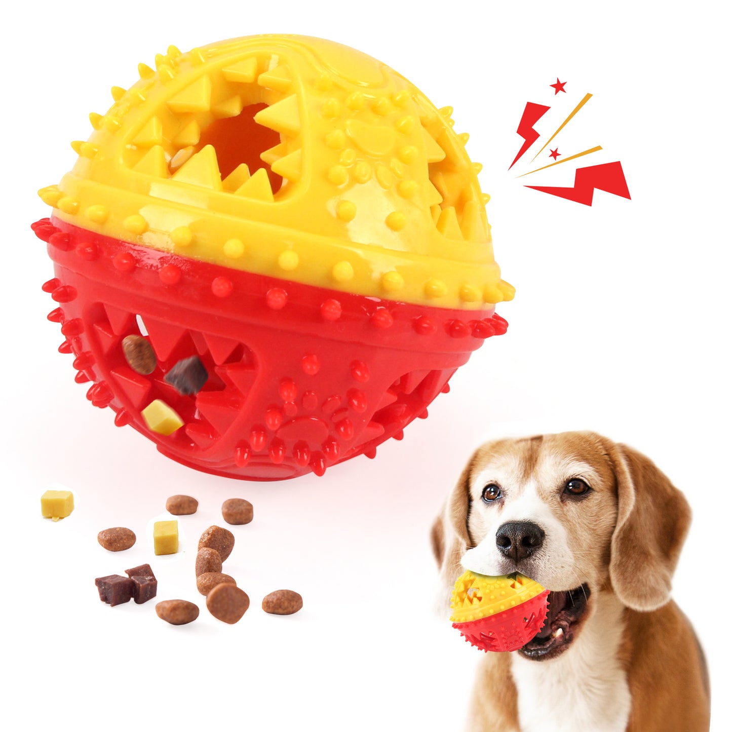 Leaking Food Balls Anti Bite Interactive Training Cleaning Teeth Toys