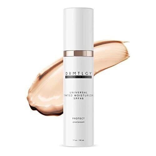 **Drmtlgy Universal Tinted Moisturizer SPF 46 1.7 oz | Tinted Sunscreen**