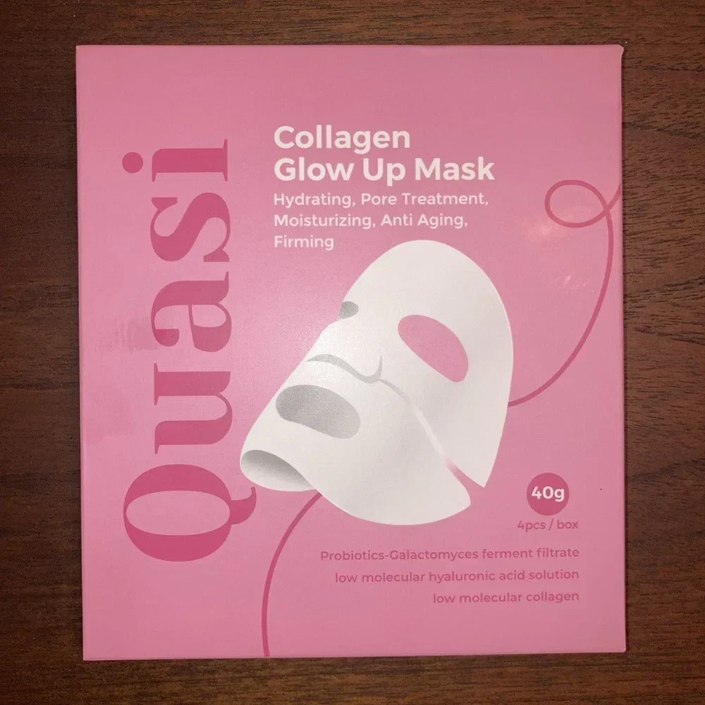 Quasi Collagen Glow Up Mask – Collagen Face Mask for Glowing, Hydrated & Youthful-Looking Skin