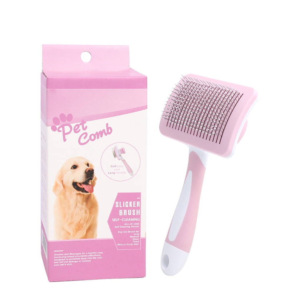 Pets Self Cleaning Slicker Brush