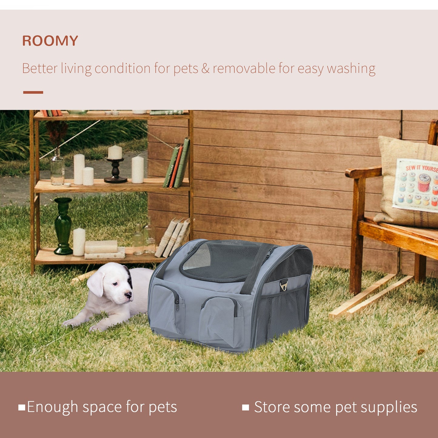 Pet Carrier Folding Bag Car Seat