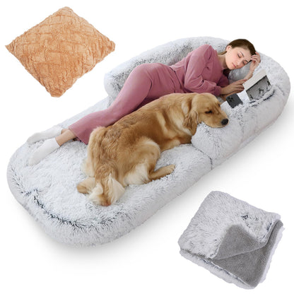 1Pc Large Foldable Human Size Dog Bed