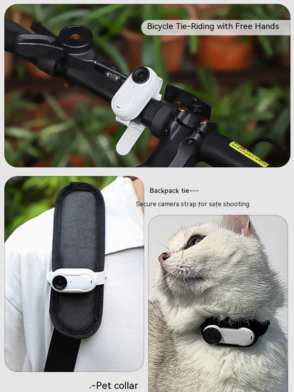 Portable USB Rechargeable Pet Collar Camera – HD Recording for Cats & Dogs