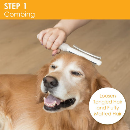 2 In 1 Dog Cat Deshedding Brush