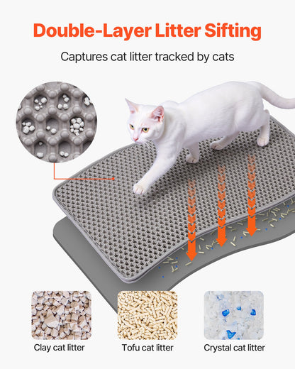 Double-Layer Litter Box Mat