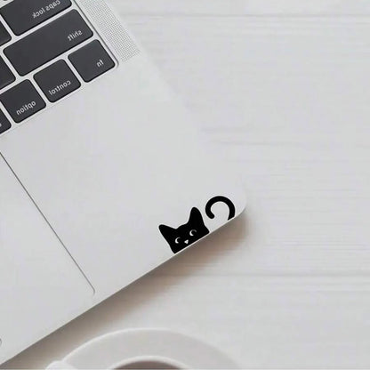 Peeking Cat Vinyl Sticker | Waterproof Car, Window & Mirror Decoration