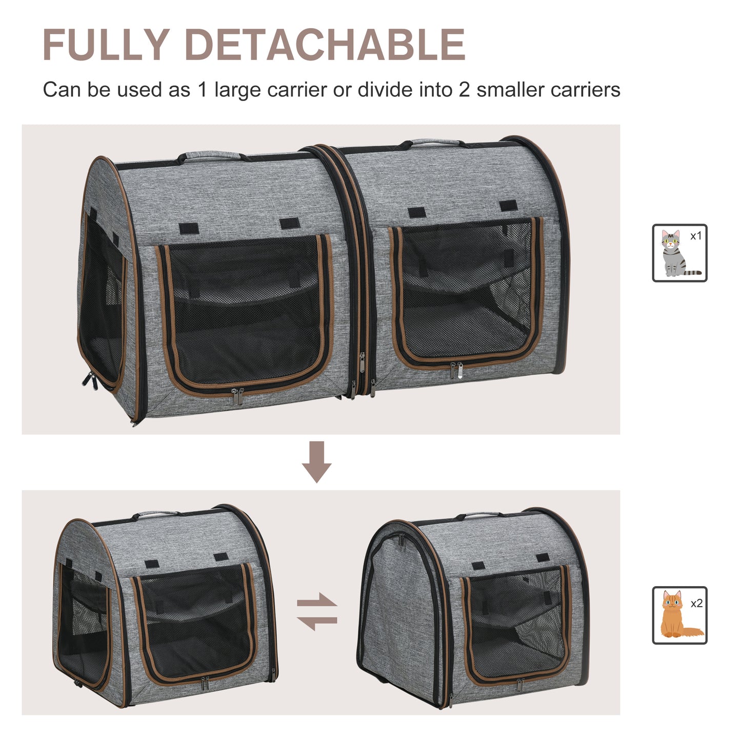 Portable Soft-sided Pet Carrier  Bag