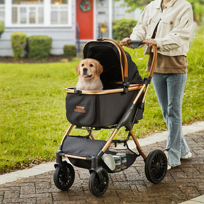 4 Wheels Dog Stroller