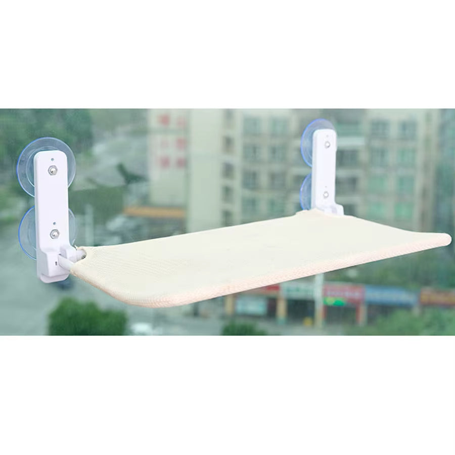 Cat Window Lounger Bed | Foldable Suction Cup Hammock for Cats