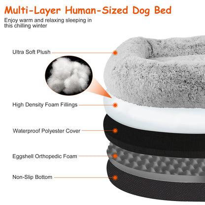 1Pc Large Foldable Human Size Dog Bed
