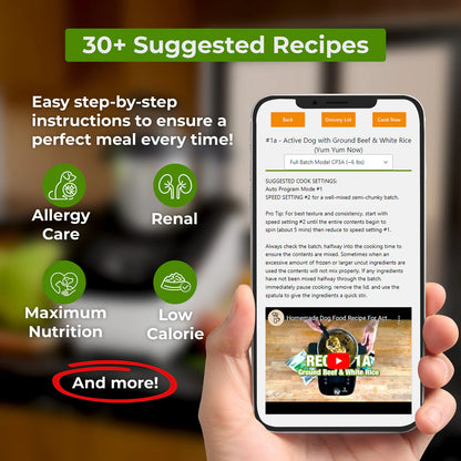 Smart Pet Food Maker for Dogs & Cats | Easy Homemade Meal Prep