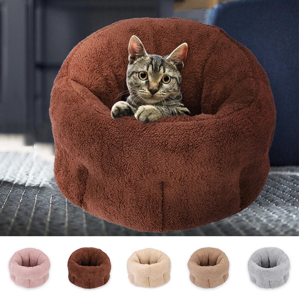 Soft Plush Puppy & Small Dog Bed – Warm, Lightweight, Washable