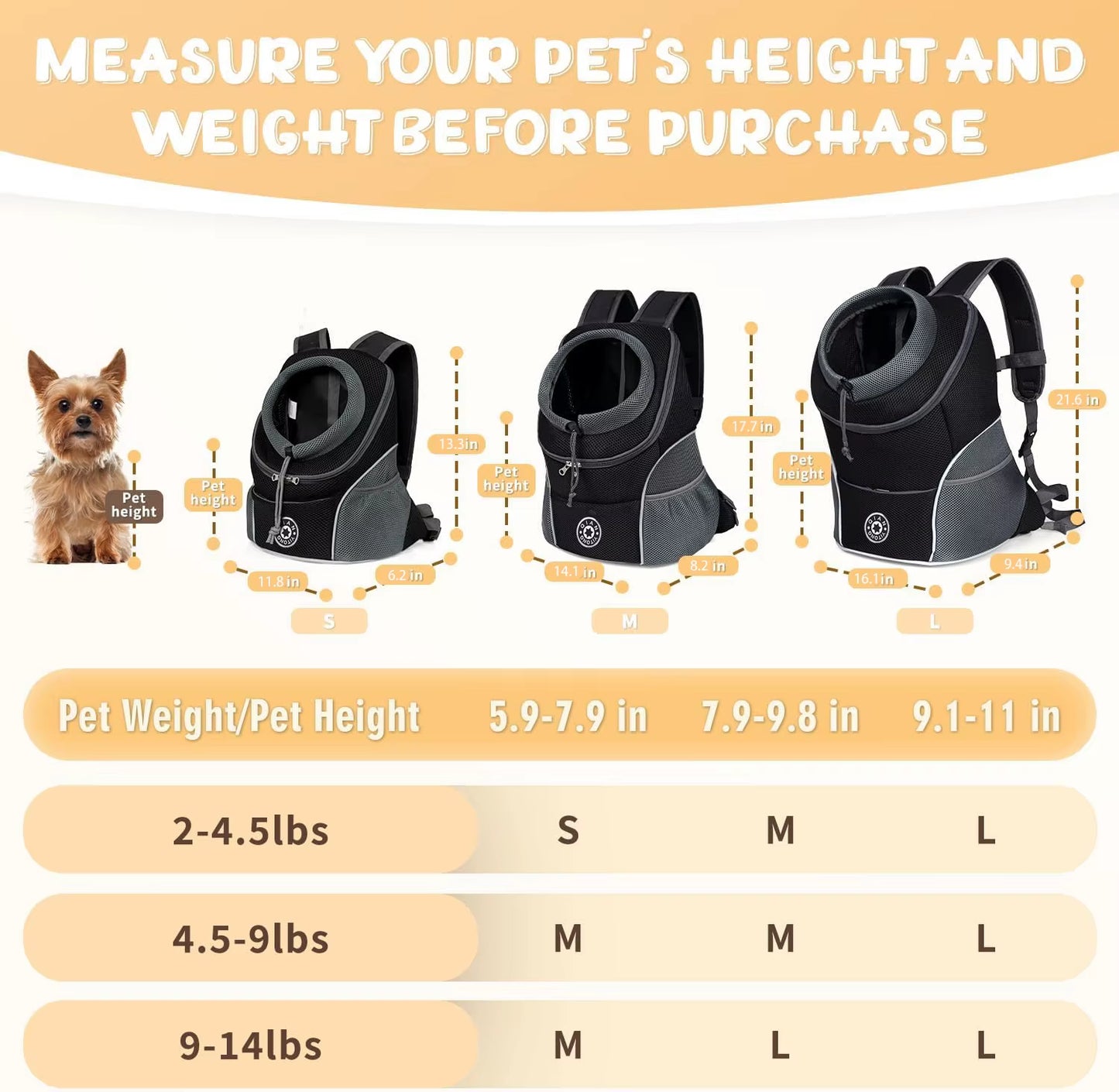 PawPouch Pet Carrier Backpack | Breathable Travel Backpack for Cats & Small Dogs