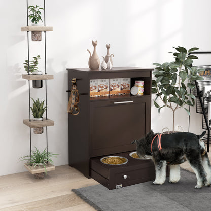 Pet Feeder Station Storage Cabinet
