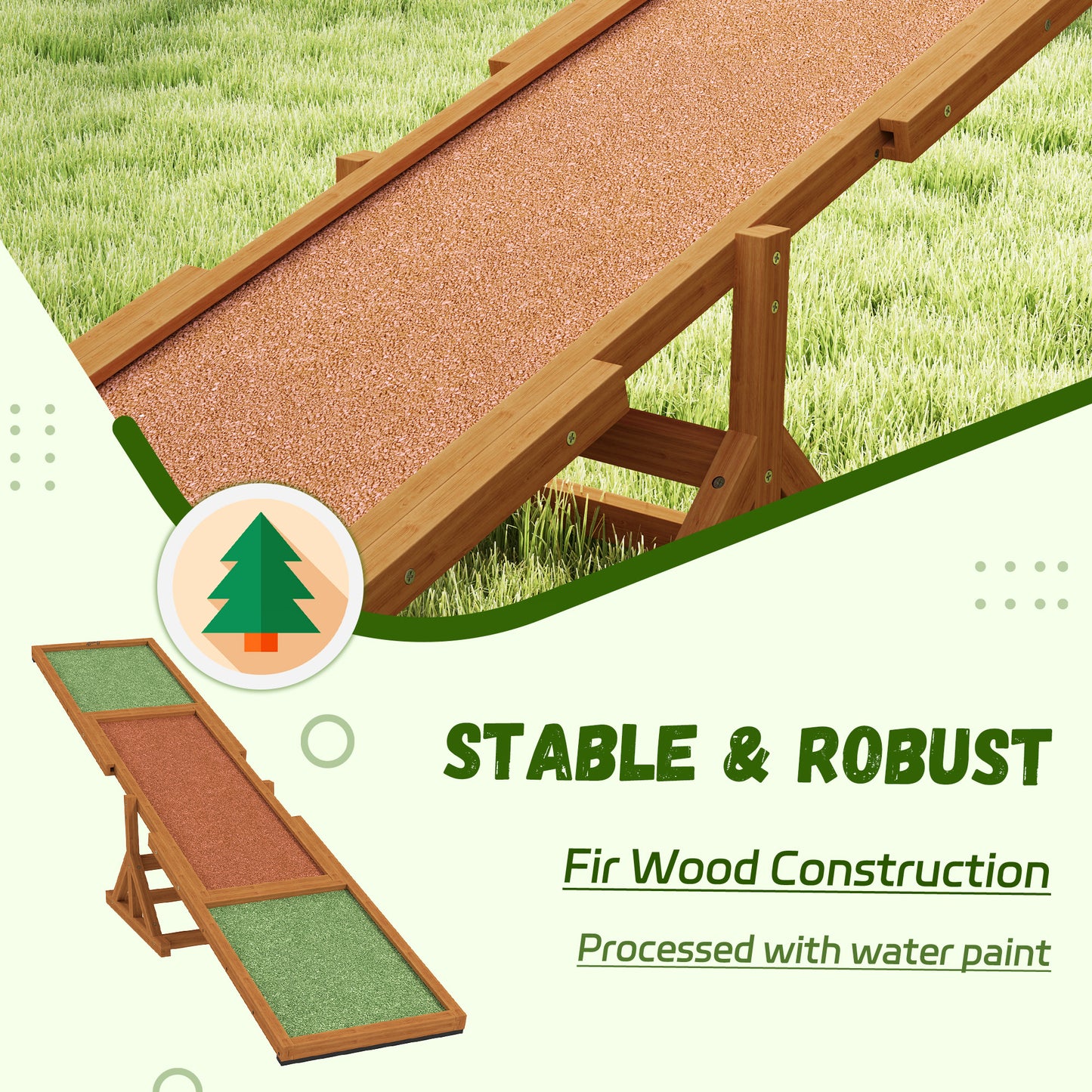 Wooden Dog Agility Seesaw for Training and Exercise