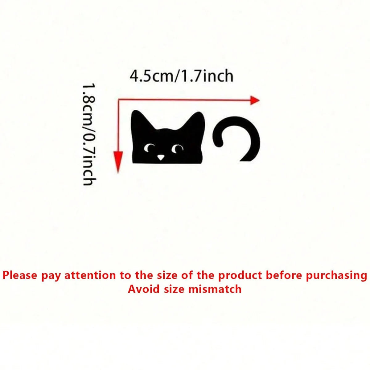 Peeking Cat Vinyl Sticker | Waterproof Car, Window & Mirror Decoration