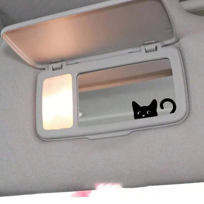 Peeking Cat Vinyl Sticker | Waterproof Car, Window & Mirror Decoration