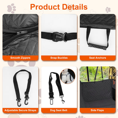1Pc Dog Car Seat Cover