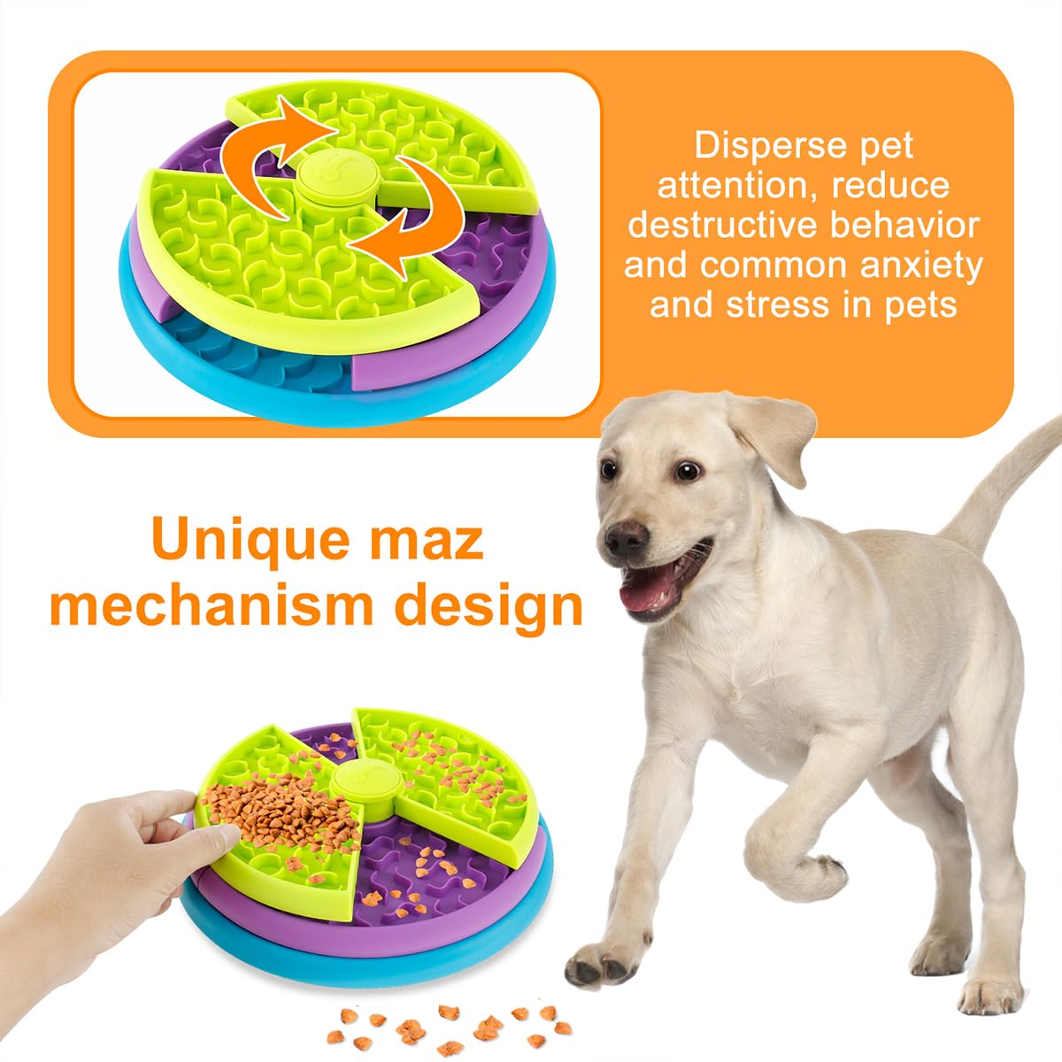 3in1 Interactive Dog Feeder Puzzle