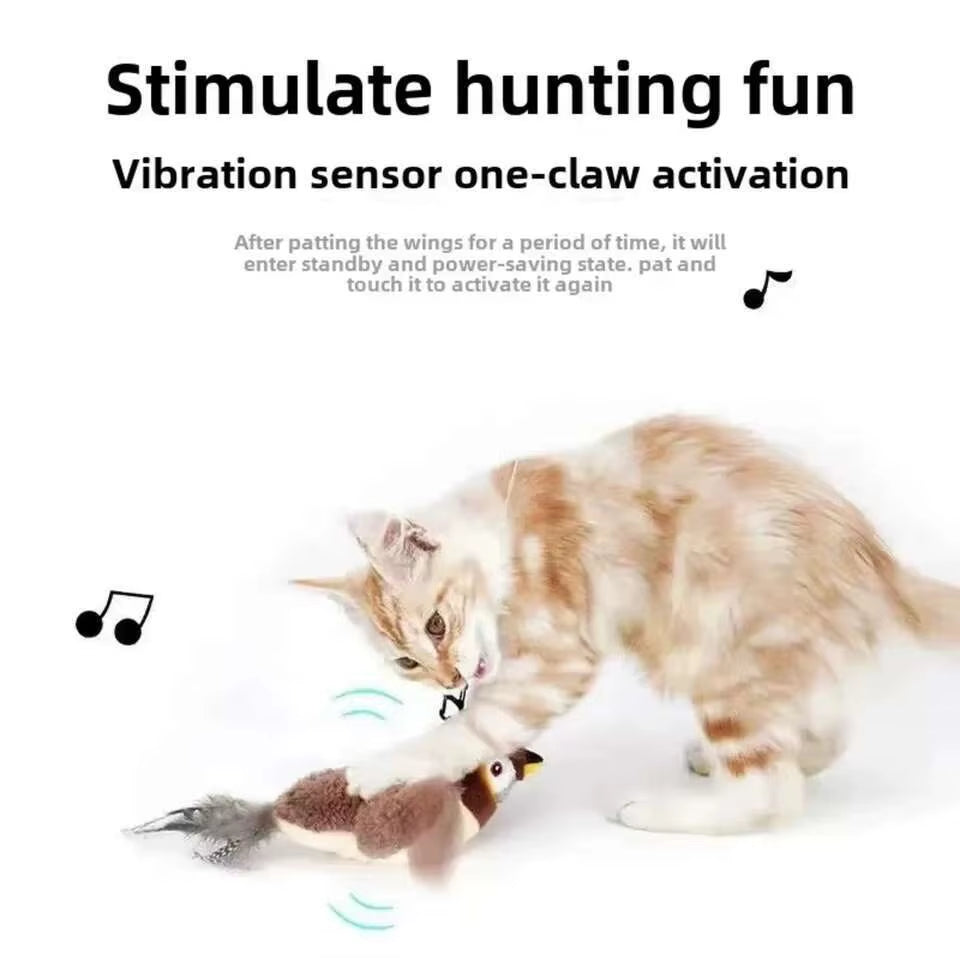 Interactive Cat Feather Toy | Automatic Wand Teaser for Indoor Cats