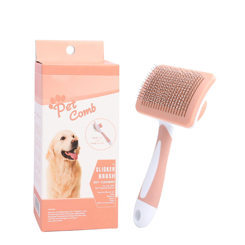 Pets Self Cleaning Slicker Brush