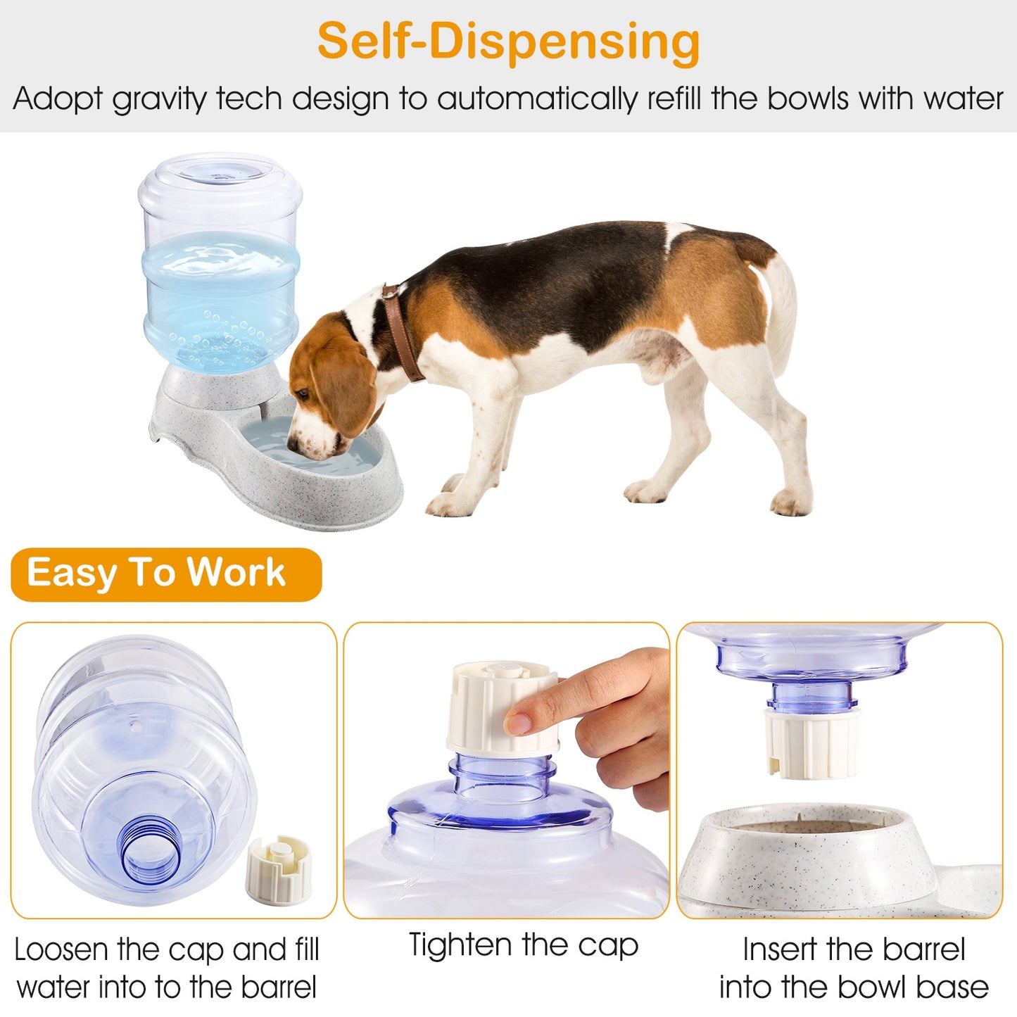3.5L 1Gal Pet Water Dispenser