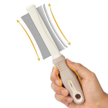 2 In 1 Dog Cat Deshedding Brush