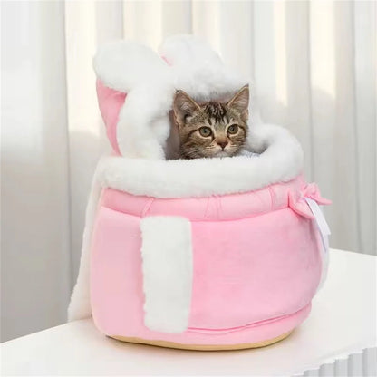 Cozy Cat Carrier Backpack | Soft Warm Travel Bag for Cats & Small Pets