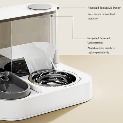 2 In 1 Automatic Cat Feeder Water Dispenser