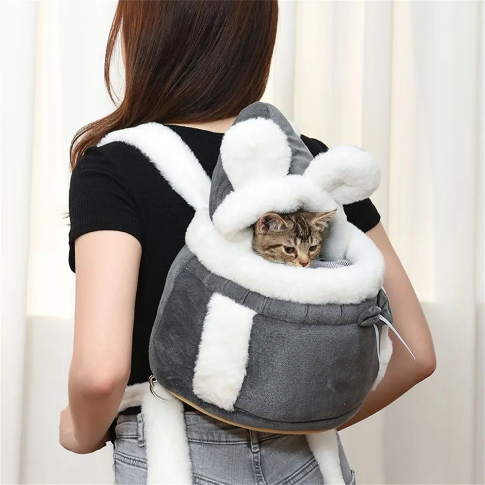 Cozy Cat Carrier Backpack | Soft Warm Travel Bag for Cats & Small Pets