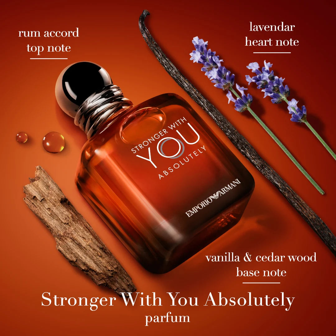 Emporio Armani Stronger With You Absolutely Parfum 3.3oz / 100ml Spray for Men New