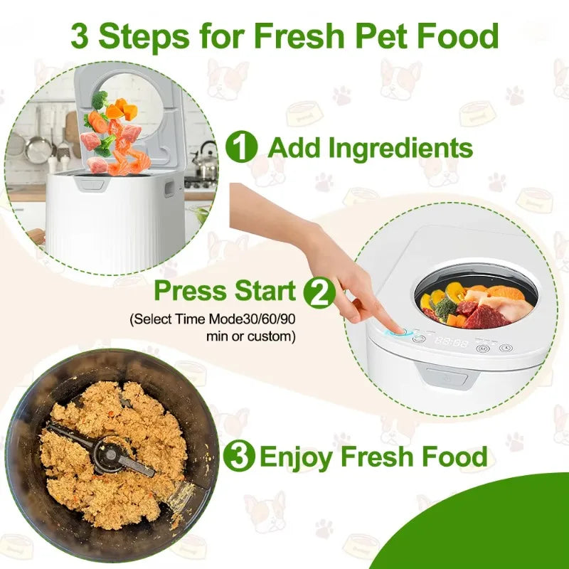 Automatic Fresh Pet Food Cooker for Dogs & Cats