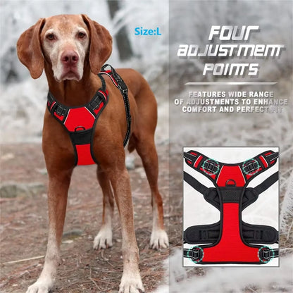 No Pull Dog Harness with Handle | Reflective Adjustable Pet Vest