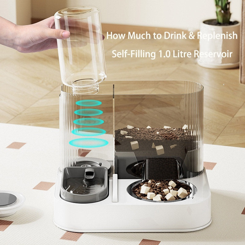 2 In 1 Automatic Cat Feeder Water Dispenser