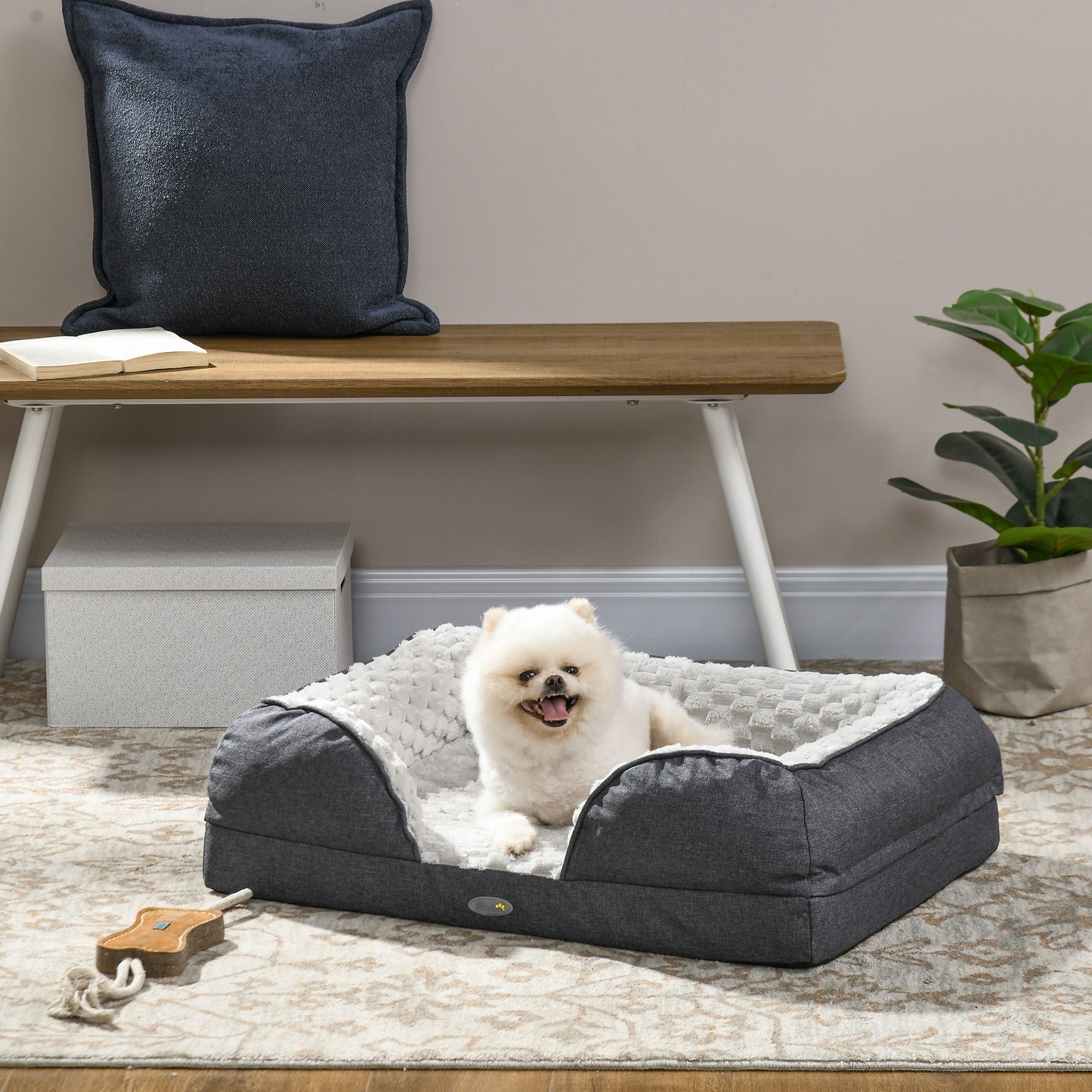 PawHut Calming Dog Bed