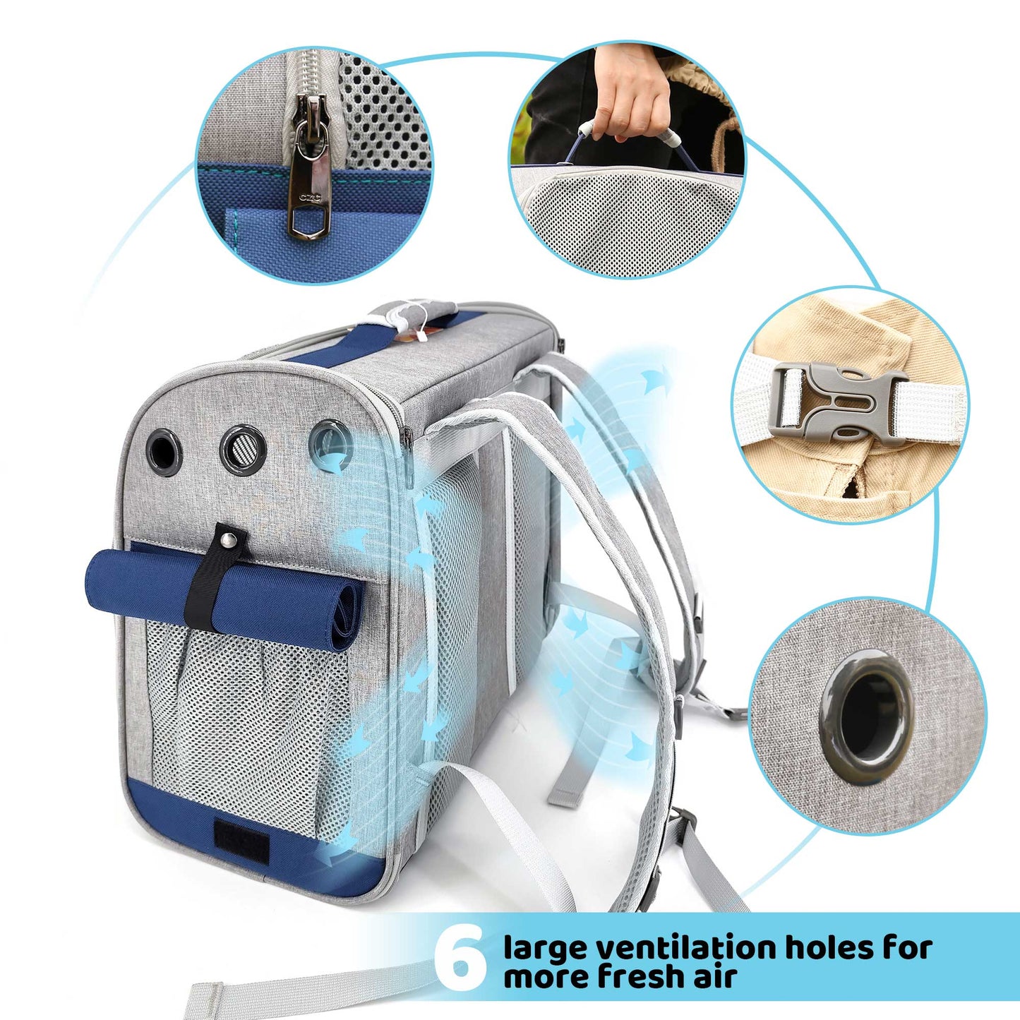 New Stylish And Spacious Foldable Soft Pet Carrier