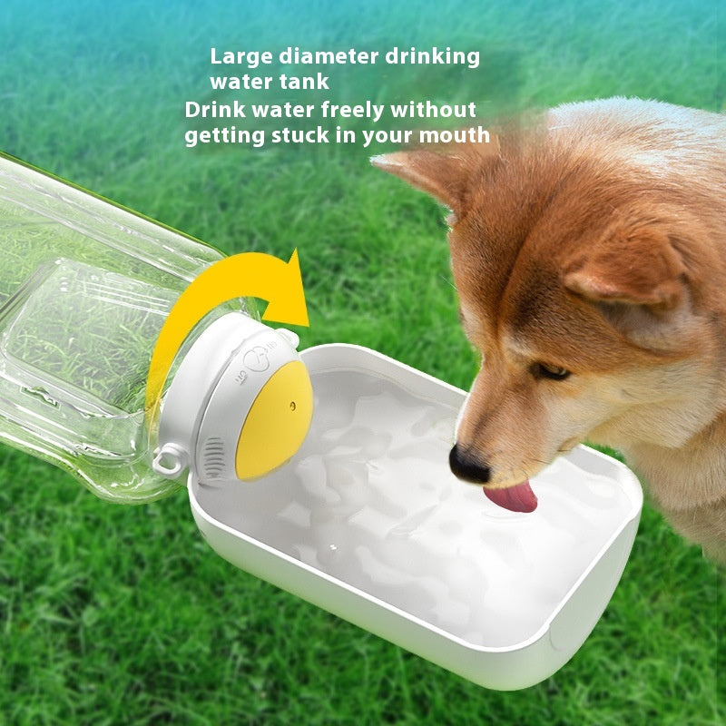 2-in-1 Portable Pet Water & Food Bottle for Dogs & Cats