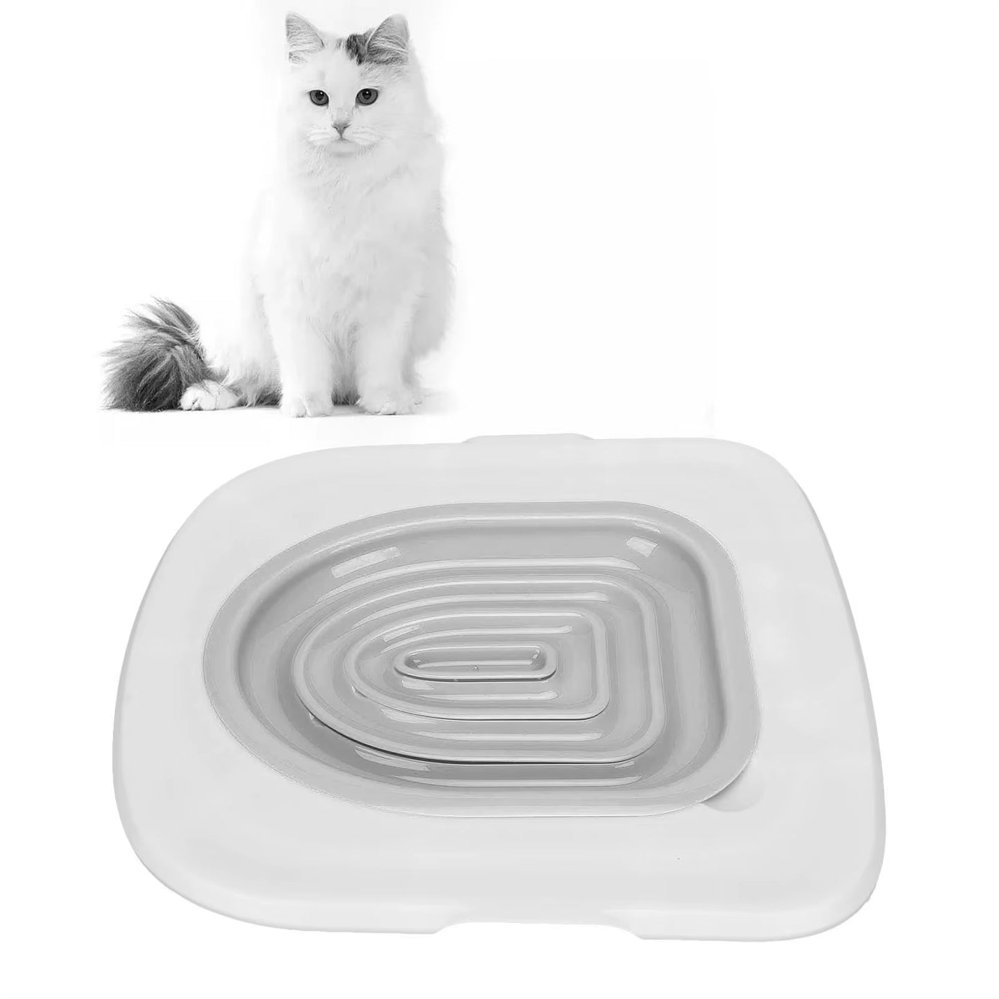 Reusable Cat Toilet Training Kit | Universal Cat Toilet Trainer for Indoor Cats
