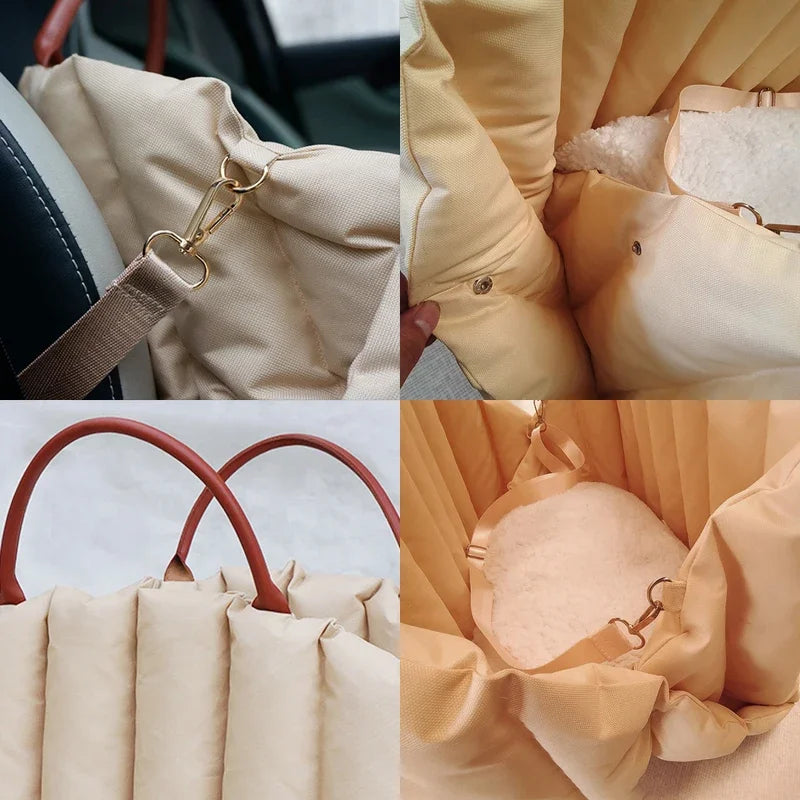 The Paw Purrse™ | Luxury Cat Carrier Tote Bag for Stylish Pet Travel