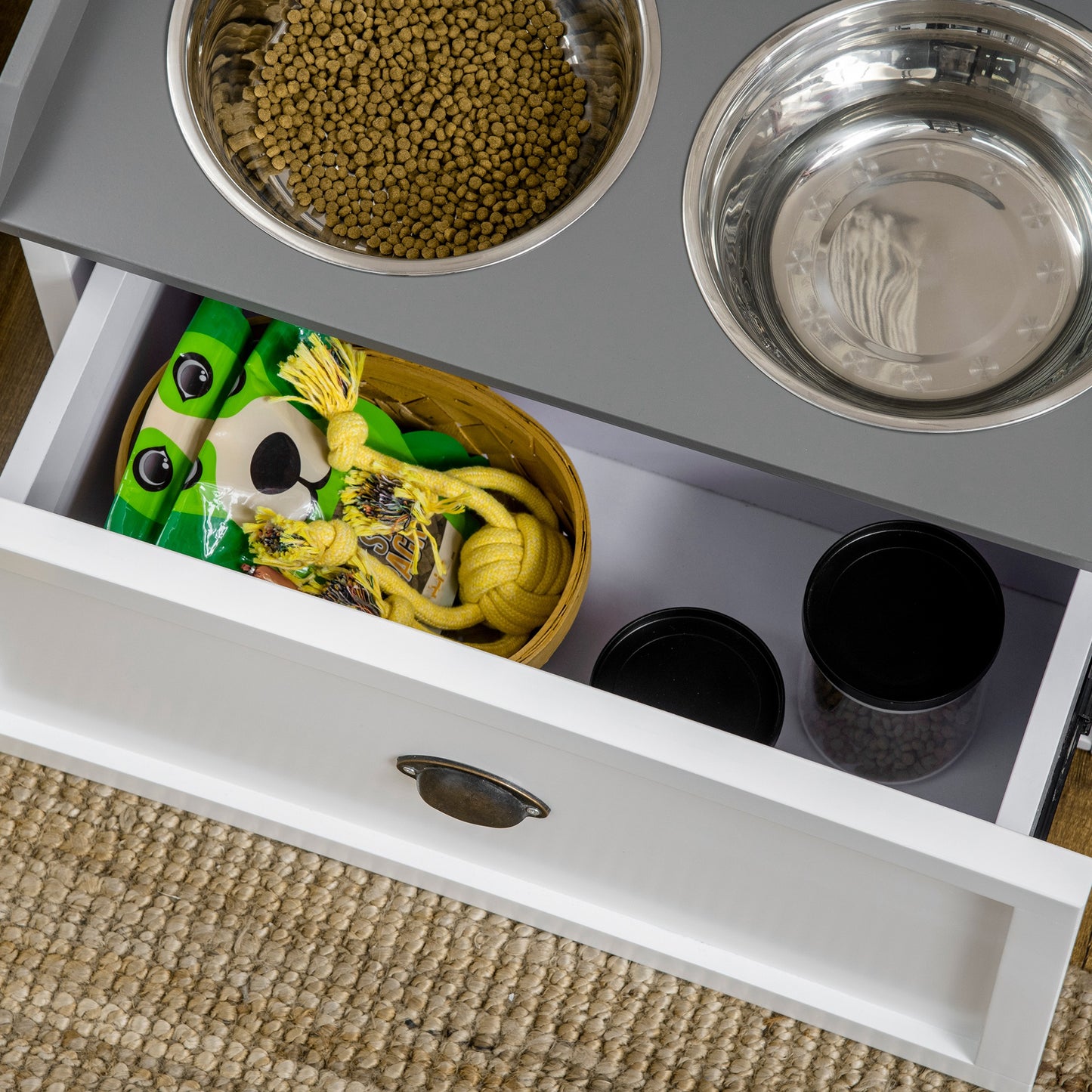 Pet Feeding Station Dish Bowl Set