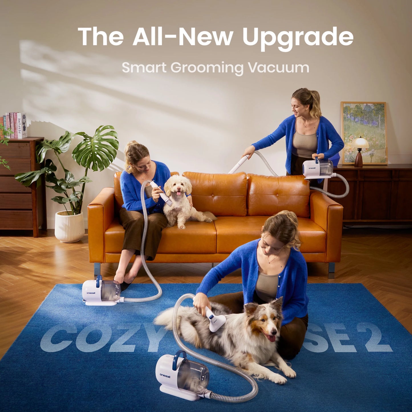 Dog Grooming Vacuum Kit 15000Pa with Clippers