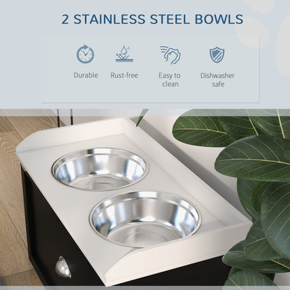 Pet Feeding Station Dish Bowl Set