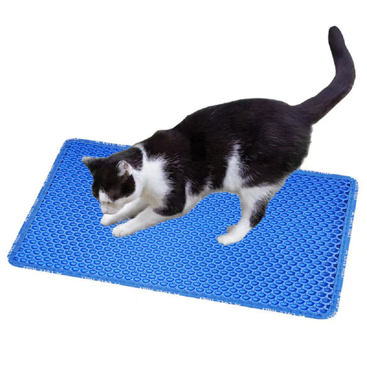 Double Layer Rice Shaped Cat Litter Pad