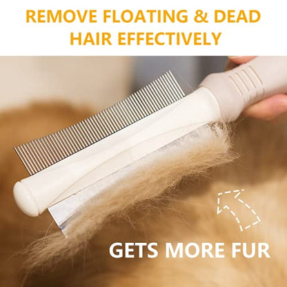 2 In 1 Dog Cat Deshedding Brush