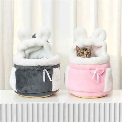 Cozy Cat Carrier Backpack | Soft Warm Travel Bag for Cats & Small Pets