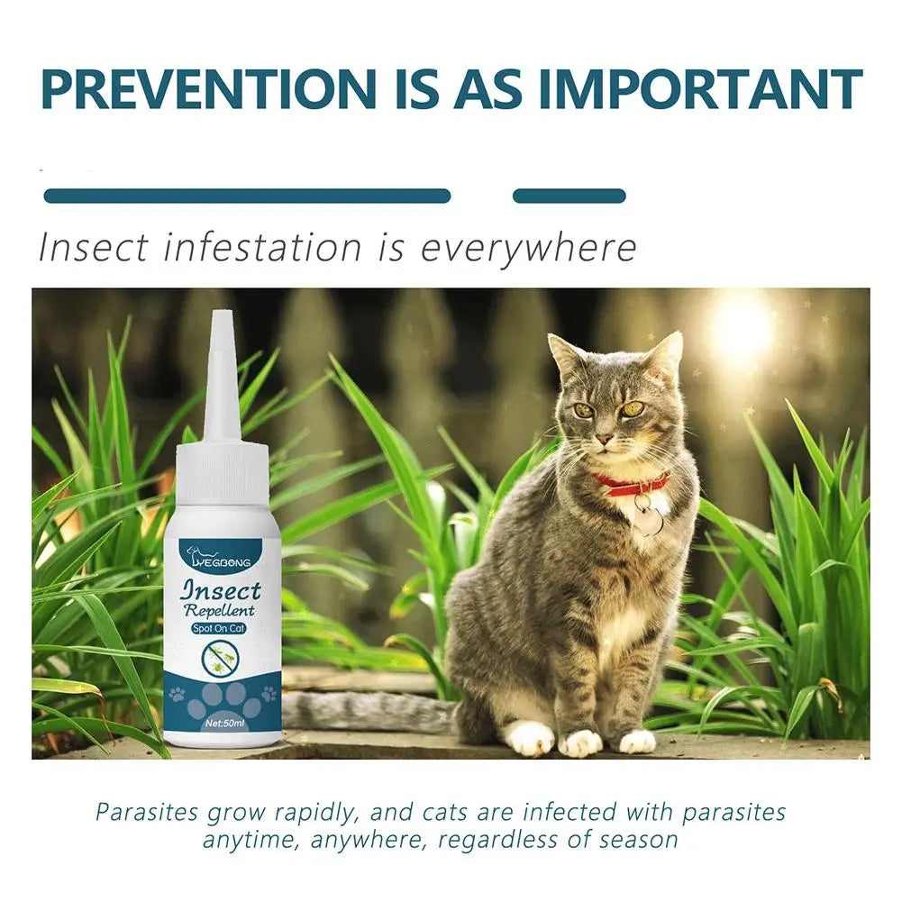 Pet Flea & Tick Treatment Drops for Cats & Dogs 50ml