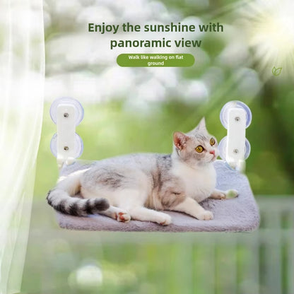 Cat Window Lounger Bed | Foldable Suction Cup Hammock for Cats