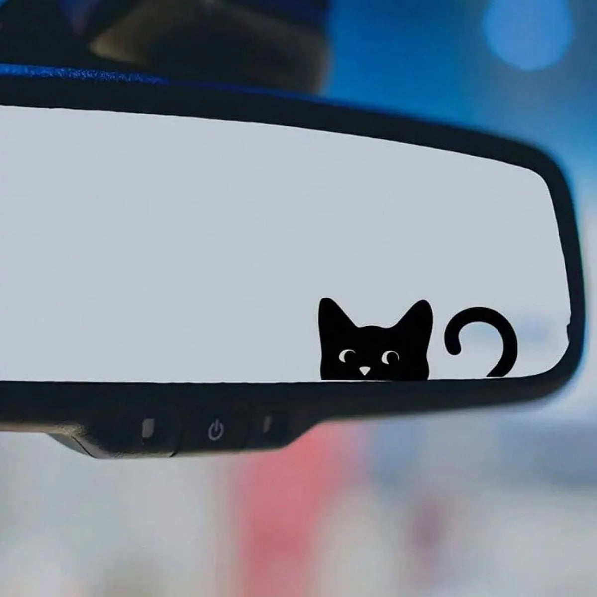 Peeking Cat Vinyl Sticker | Waterproof Car, Window & Mirror Decoration