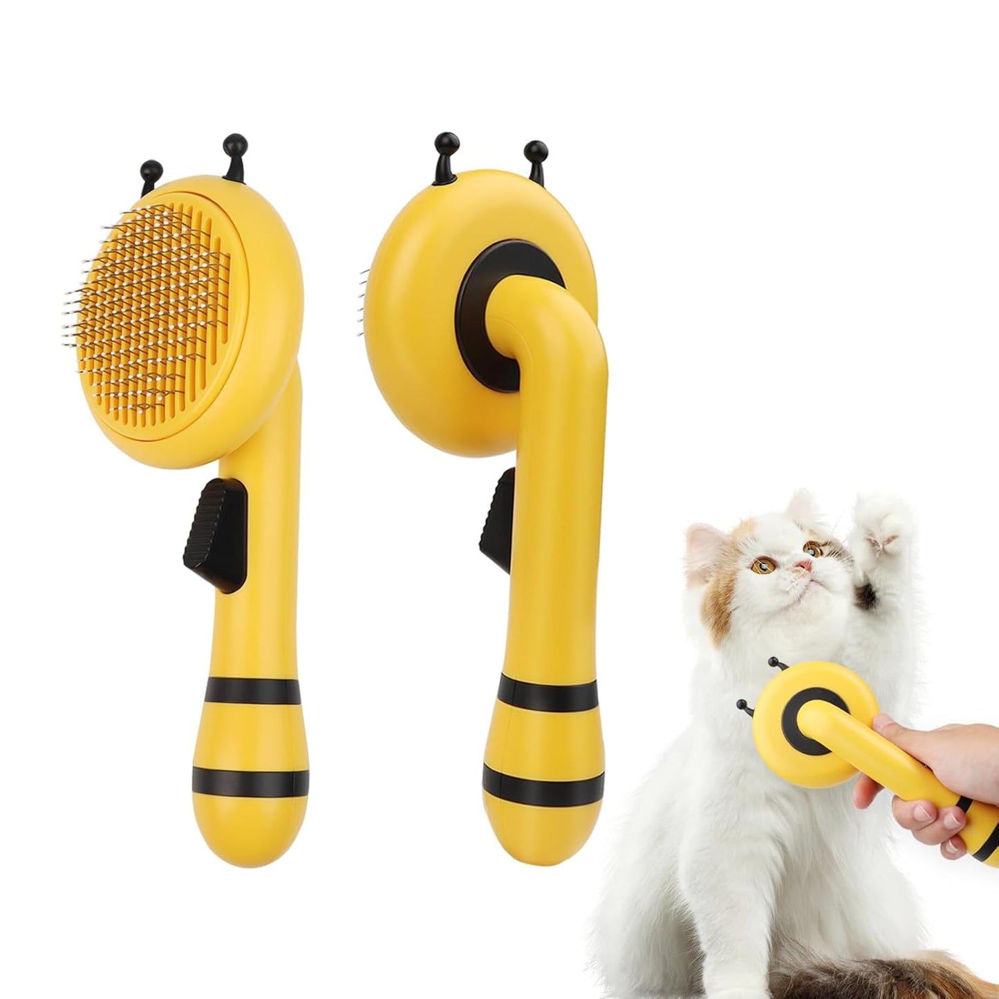 New Bee-Shaped Self-Cleaning Cat Brush